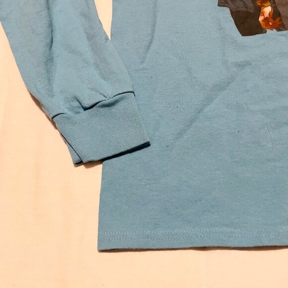 Vintage Gorillaz Long Sleeve T Shirt Double Sided Graphic Size Medium Y2K Blue - Picture 5 of 16